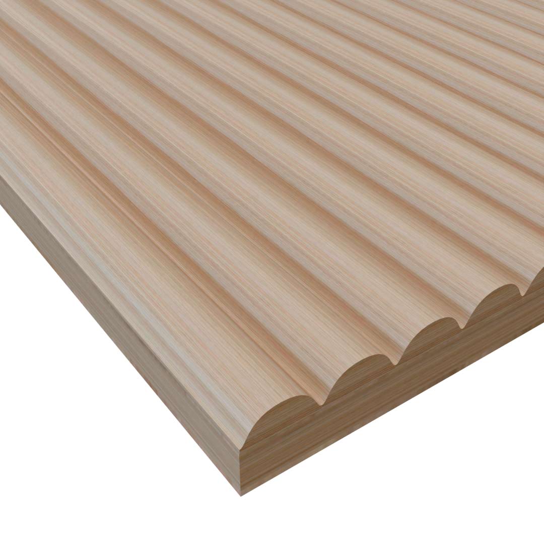 Sforzando Swells - 12mm Ribbed Solid Wood Panels 5mm + Base panel Sforzando Swells - 12mm Ribbed Solid Wood Panels 5mm + Base panel